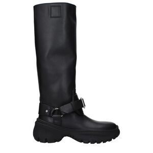 Burberry Black Leather Women's Boots